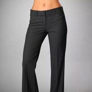 Theory Women's Size 4 Max C Tailor Bootcut Wool Dress Pants Charcoal Grey